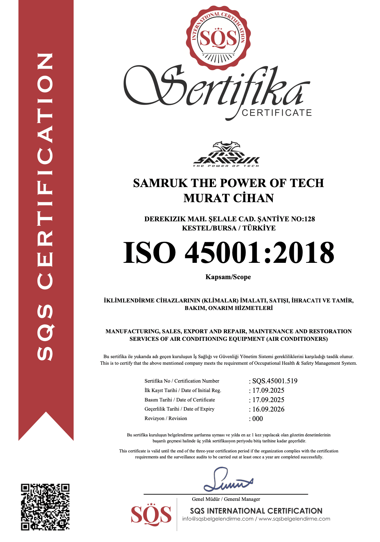 ISO 45001:2018
